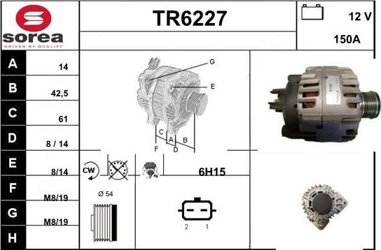 Sera TR6227 - Генератор autospares.lv