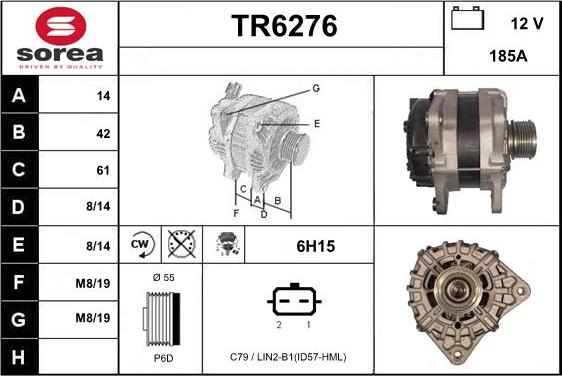 Sera TR6276 - Генератор autospares.lv