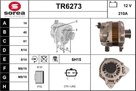 Sera TR6273 - Генератор autospares.lv