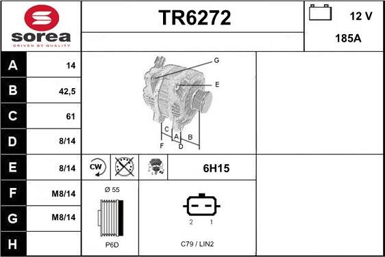 Sera TR6272 - Генератор autospares.lv