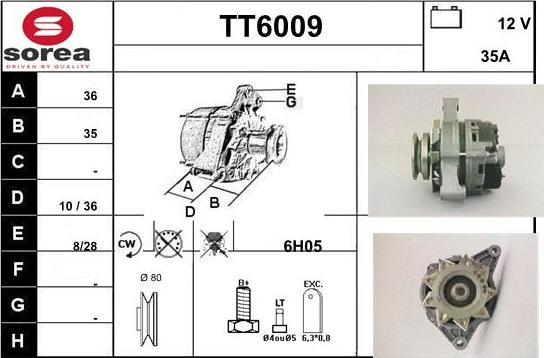 Sera TT6009 - Генератор autospares.lv