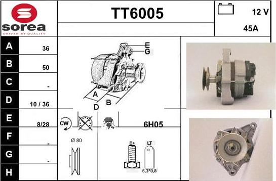 Sera TT6005 - Генератор autospares.lv