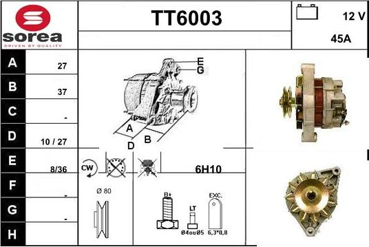 Sera TT6003 - Генератор autospares.lv