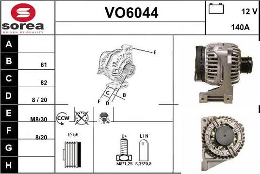 Sera VO6044 - Генератор autospares.lv