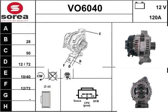 Sera VO6040 - Генератор autospares.lv