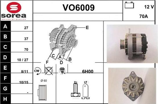 Sera VO6009 - Генератор autospares.lv