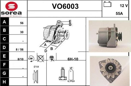 Sera VO6003 - Генератор autospares.lv