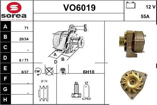 Sera VO6019 - Генератор autospares.lv