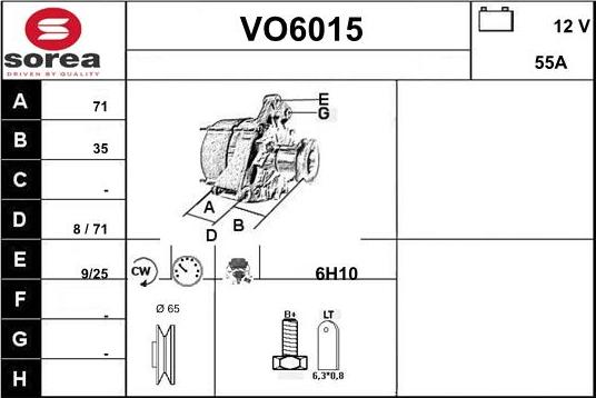 Sera VO6015 - Генератор autospares.lv