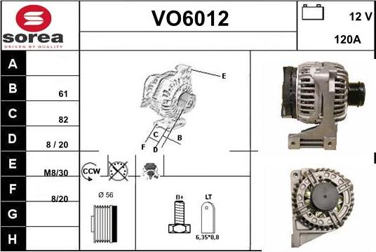 Sera VO6012 - Генератор autospares.lv