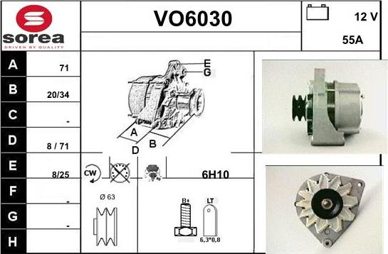 Sera VO6030 - Генератор autospares.lv