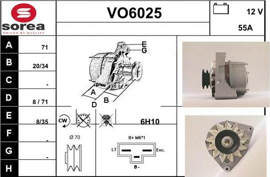 Sera VO6025 - Генератор autospares.lv