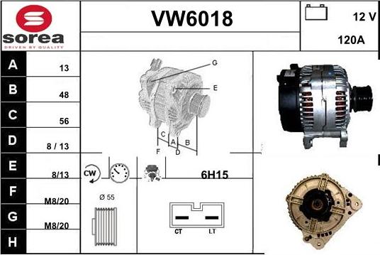 Sera VW6018 - Генератор autospares.lv