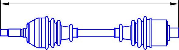 Sercore 12791 - Приводной вал autospares.lv