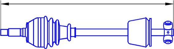 Sercore 12822 - Приводной вал autospares.lv