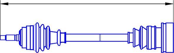 Sercore 12301 - Приводной вал autospares.lv