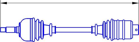 Sercore 22833 - Приводной вал autospares.lv