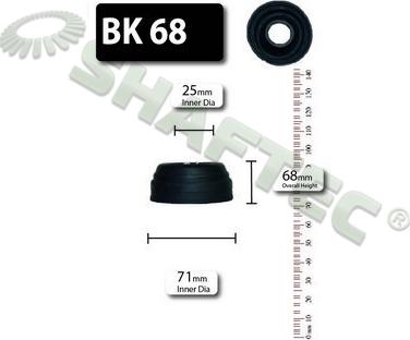 Shaftec BK68 - Пыльник, приводной вал autospares.lv