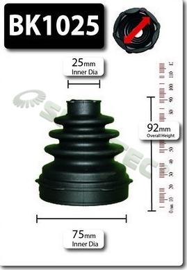 Shaftec BK1025 - Пыльник, приводной вал autospares.lv