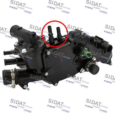 Sidat 94.892A2 - Термостат охлаждающей жидкости / корпус autospares.lv