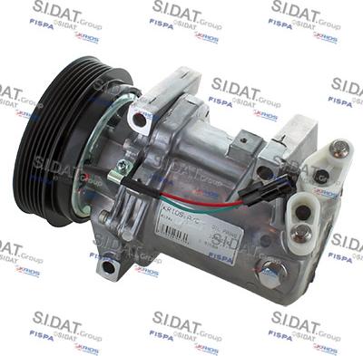 Sidat 1.9156A - Компрессор кондиционера autospares.lv