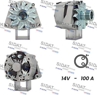 Sidat A12BH0930A2 - Генератор autospares.lv