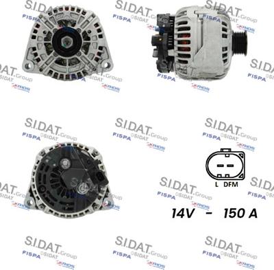 Sidat A12BH0937 - Генератор autospares.lv