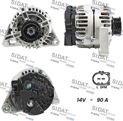 Sidat A12BH0499A2 - Генератор autospares.lv