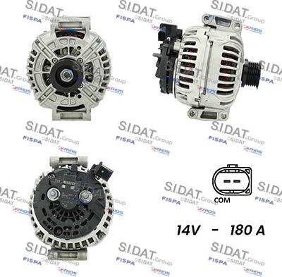 Sidat A12BH0415AS - Генератор autospares.lv