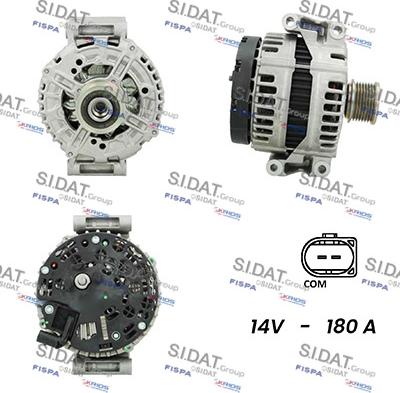 Sidat A12BH0560AS - Генератор autospares.lv