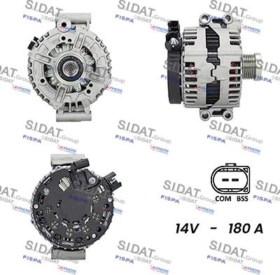 Sidat A12BH0509AS - Генератор autospares.lv