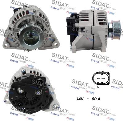 Sidat A12BH0580A2 - Генератор autospares.lv