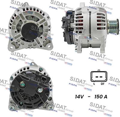 Sidat A12BH0577A2 - Генератор autospares.lv