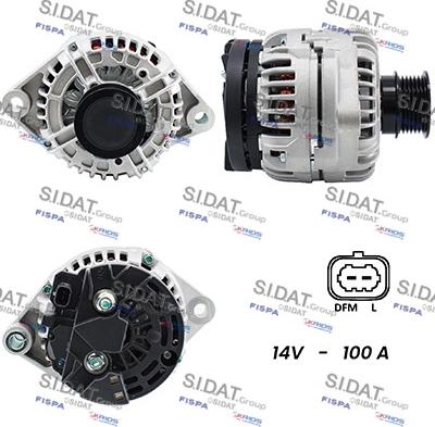 Sidat A12BH0641A2 - Генератор autospares.lv