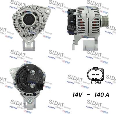 Sidat A12BH0685AS - Генератор autospares.lv