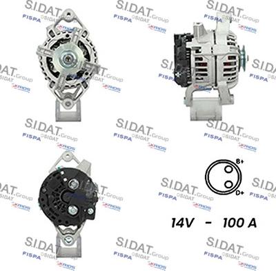 Sidat A12BH0633A2 - Генератор autospares.lv