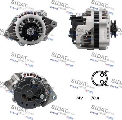 Sidat A12BH0637A2 - Генератор autospares.lv