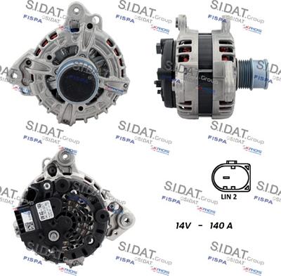 Sidat A12BH0097 - Генератор autospares.lv