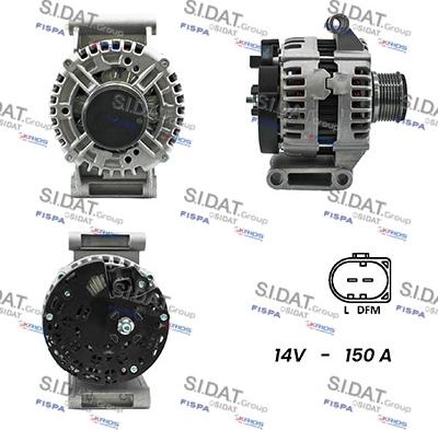 Sidat A12BH0062A2 - Генератор autospares.lv