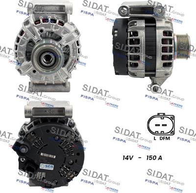 Sidat A12BH0062 - Генератор autospares.lv