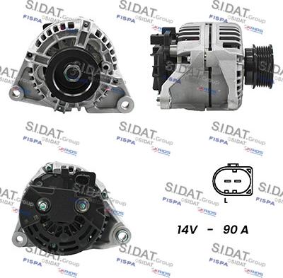 Sidat A12BH0039A2 - Генератор autospares.lv