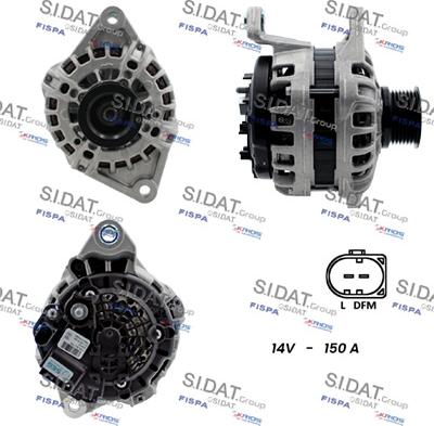 Sidat A12BH0193 - Генератор autospares.lv