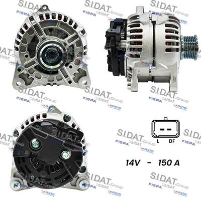 Sidat A12BH0145A2 - Генератор autospares.lv