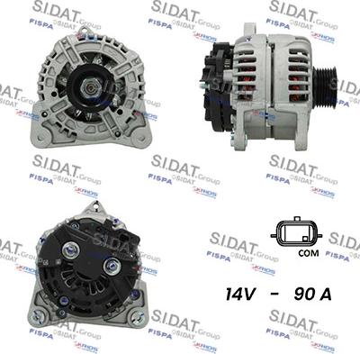 Sidat A12BH0146AS - Генератор autospares.lv