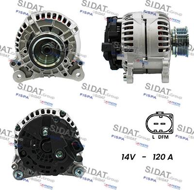 Sidat A12BH0186A2 - Генератор autospares.lv