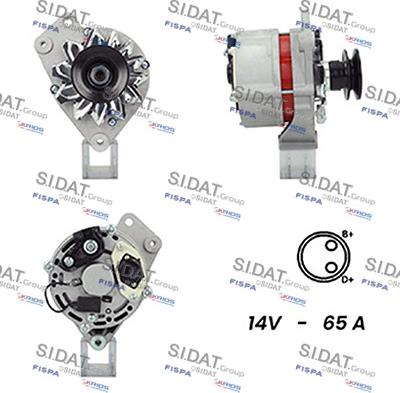 Sidat A12BH0129A2 - Генератор autospares.lv