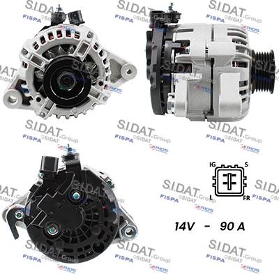 Sidat A12BH0179A2 - Генератор autospares.lv