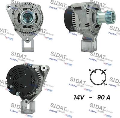 Sidat A12BH0899A2 - Генератор autospares.lv