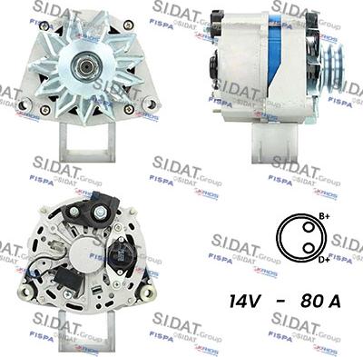 Sidat A12BH0898A2 - Генератор autospares.lv