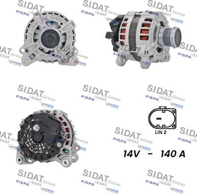 Sidat A12BH0879 - Генератор autospares.lv